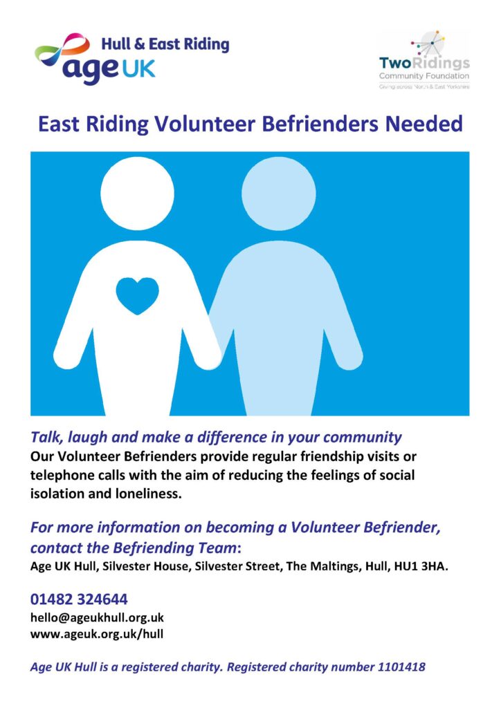 Volunteer Befrienders Needed